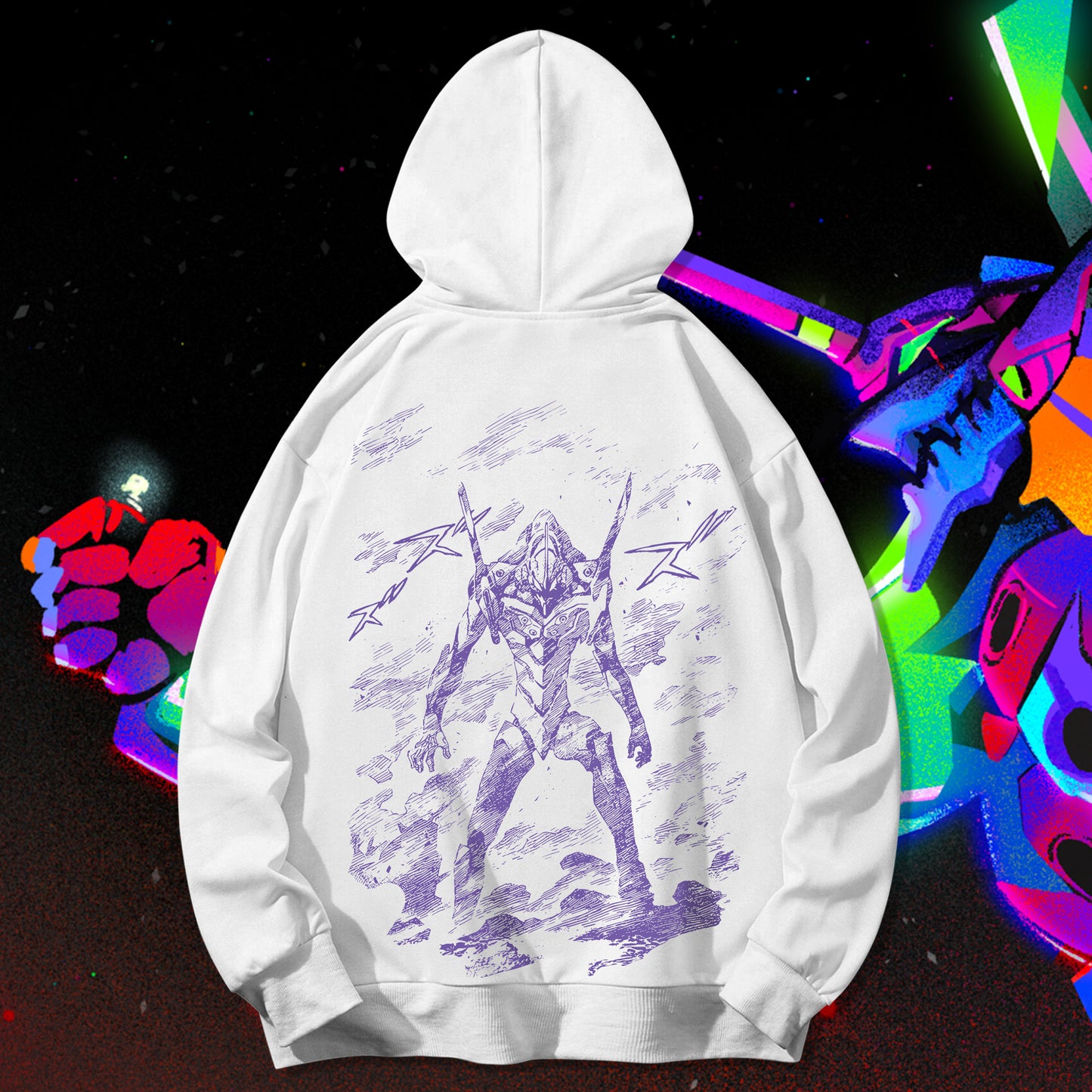 Evangelion Unit-01 – The Awakening Oversized Hoodie