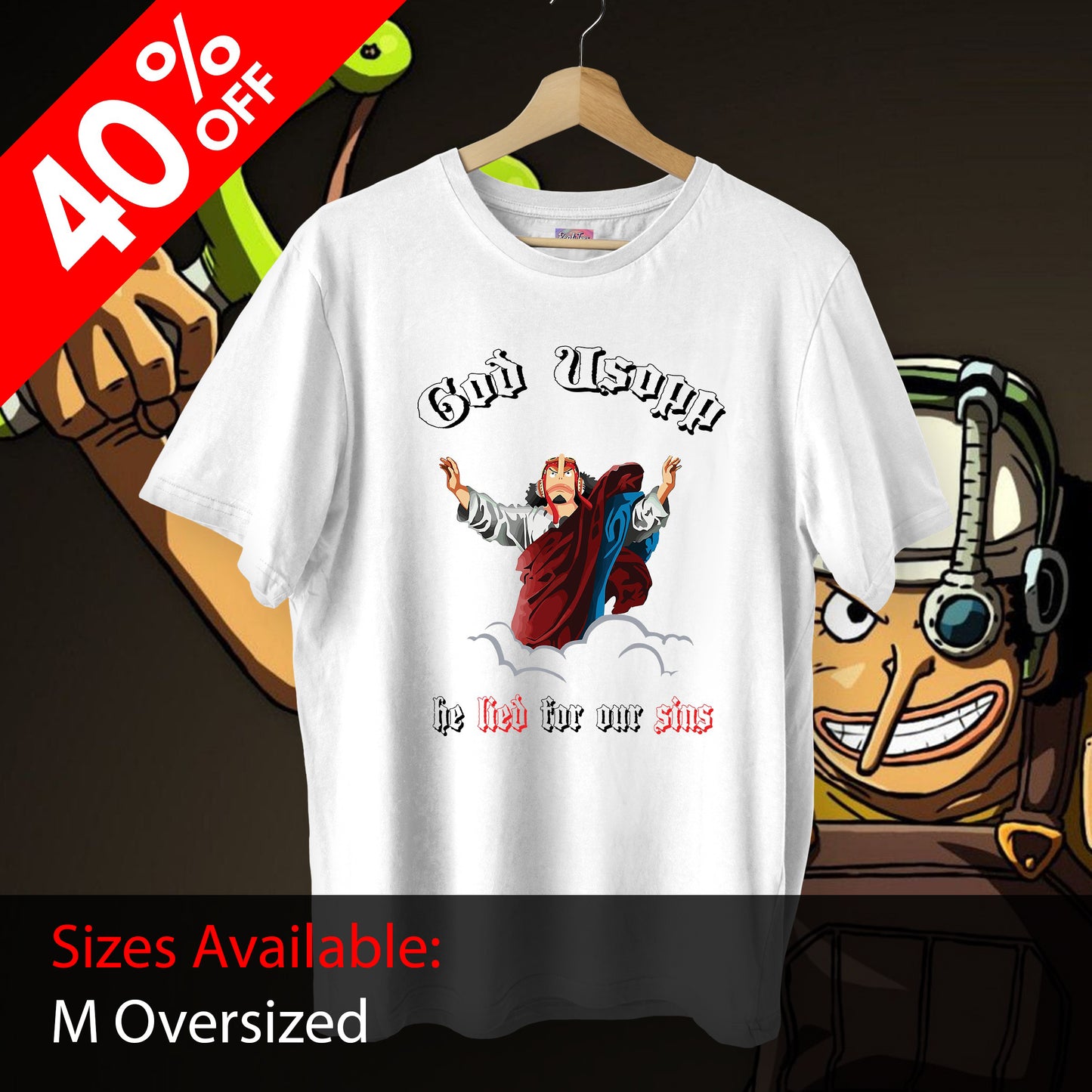 CS God Usopp Oversized Tee