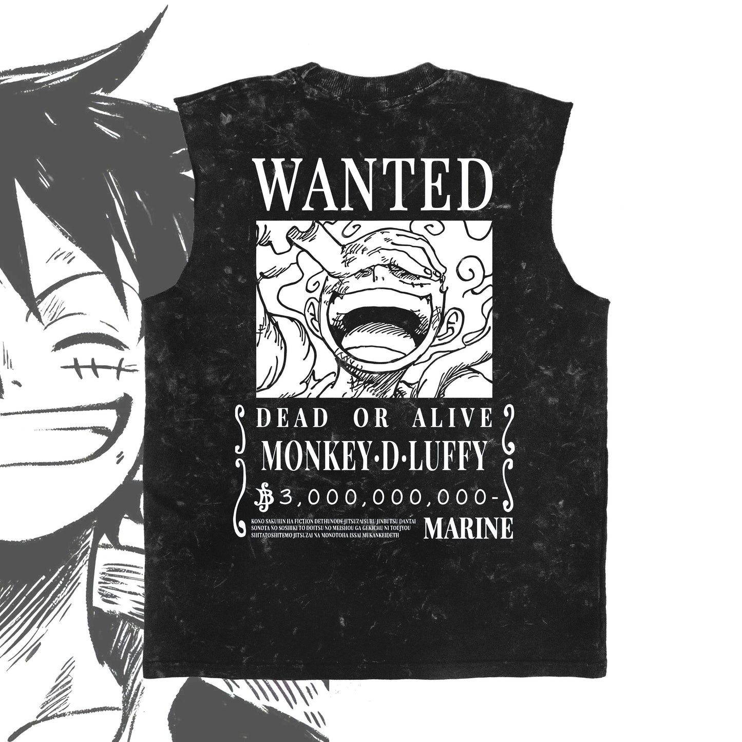 Luffy Wanted Poster Vintage Vest