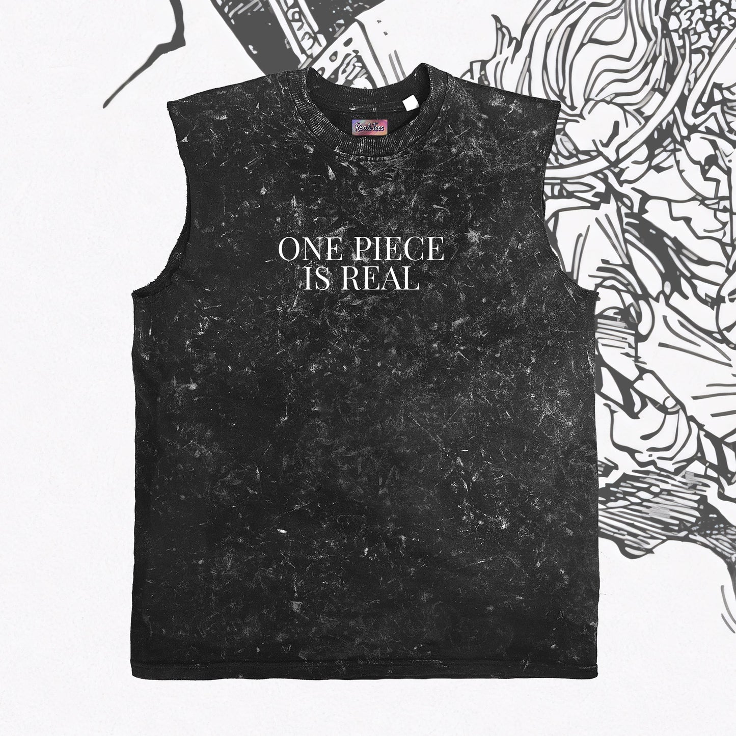 Whitebeard Pirates “One Piece is Real" Vintage Vest
