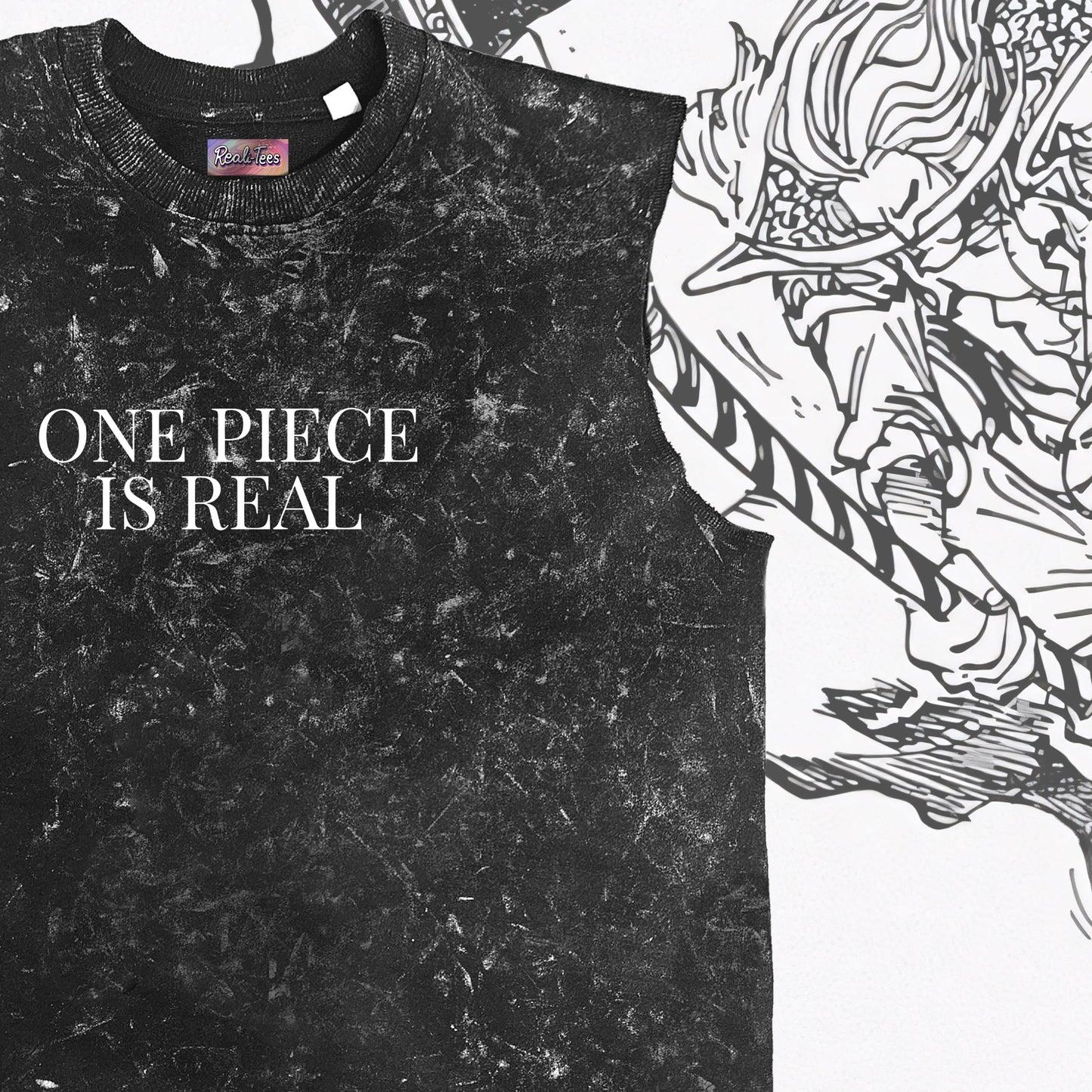 Whitebeard Pirates “One Piece is Real" Vintage Vest