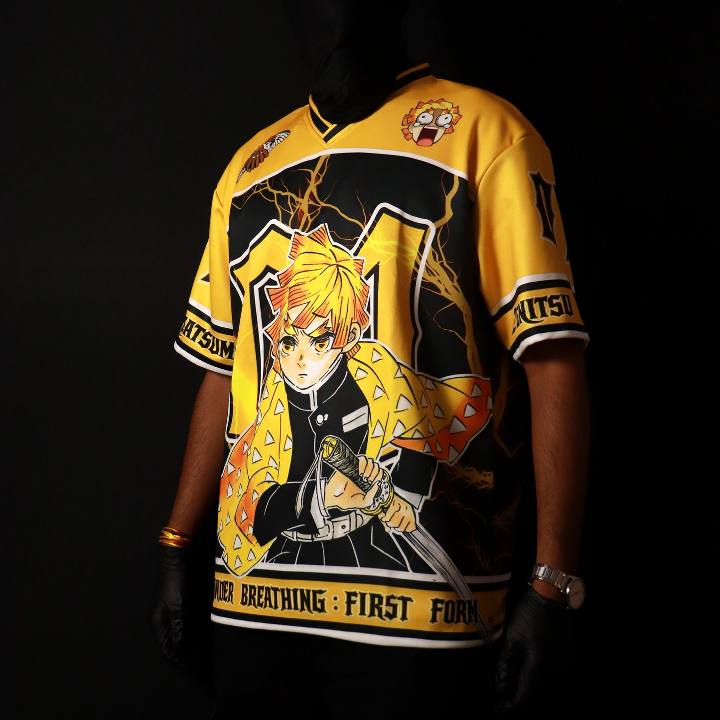 Zenitsu Thunder Breathing Oversized Jersey