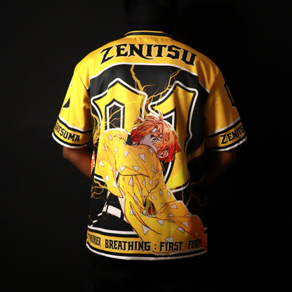 Zenitsu Thunder Breathing Oversized Jersey