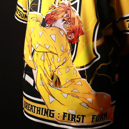 Zenitsu Thunder Breathing Oversized Jersey