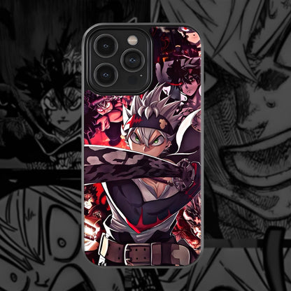 Black Clover Asta Mobile Glass Case