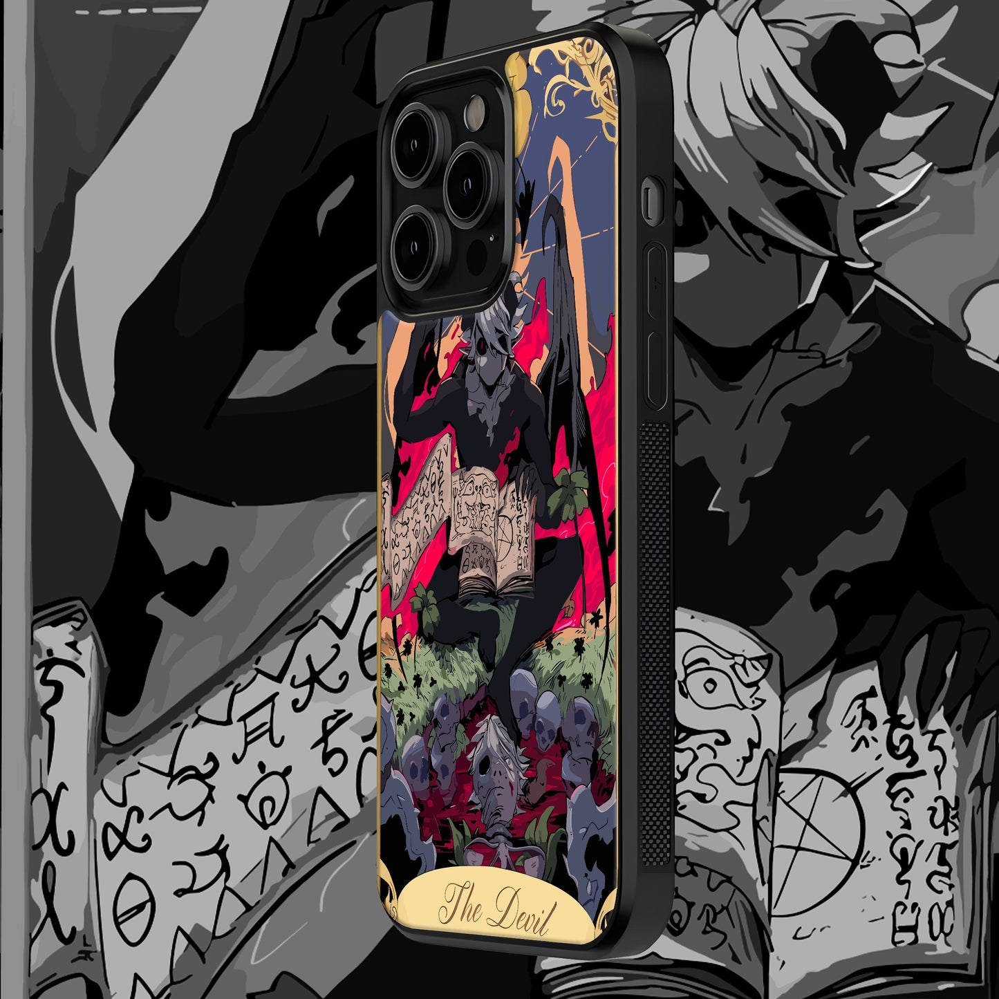 Black Clover The Devil Mobile Glass Case