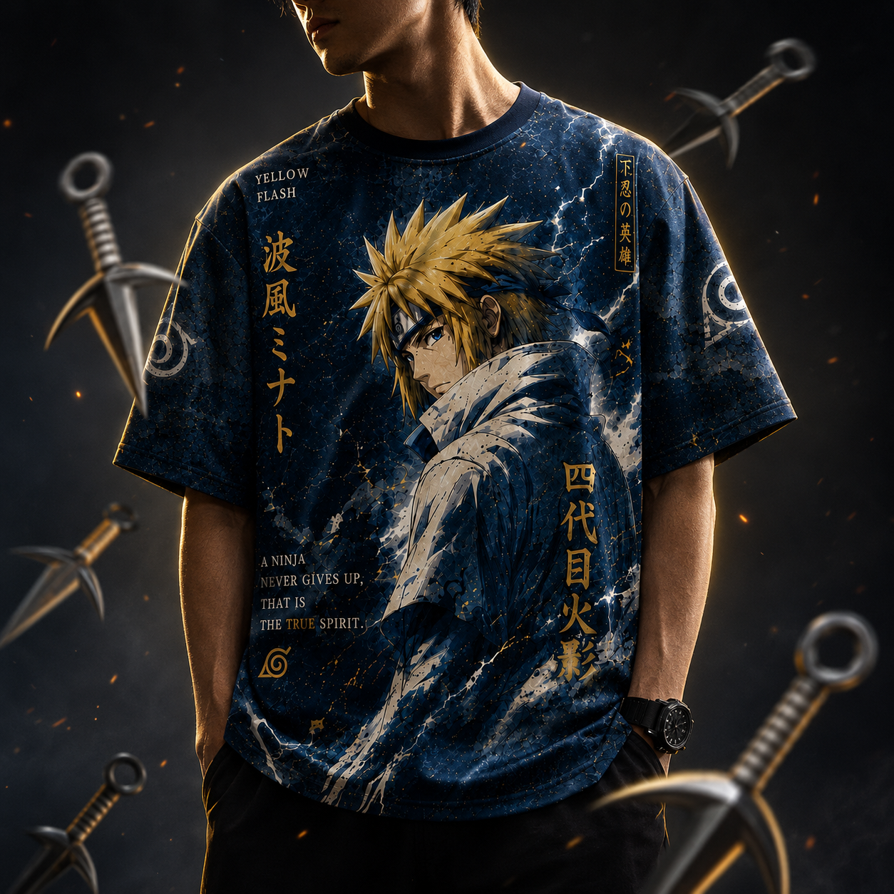 Minato "Yellow Flash" Oversized Jersey