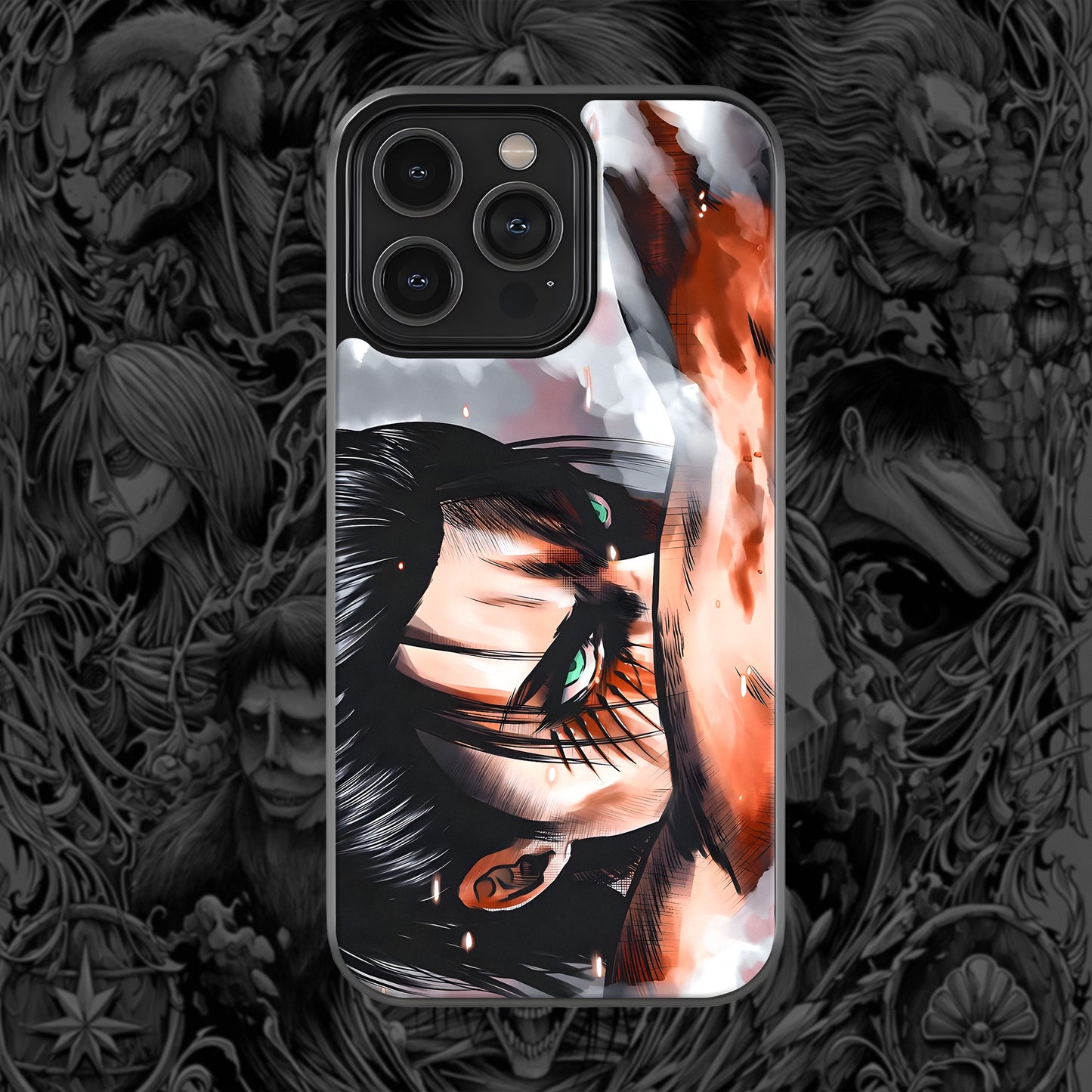 Eren Attack Titan Mobile Glass Case