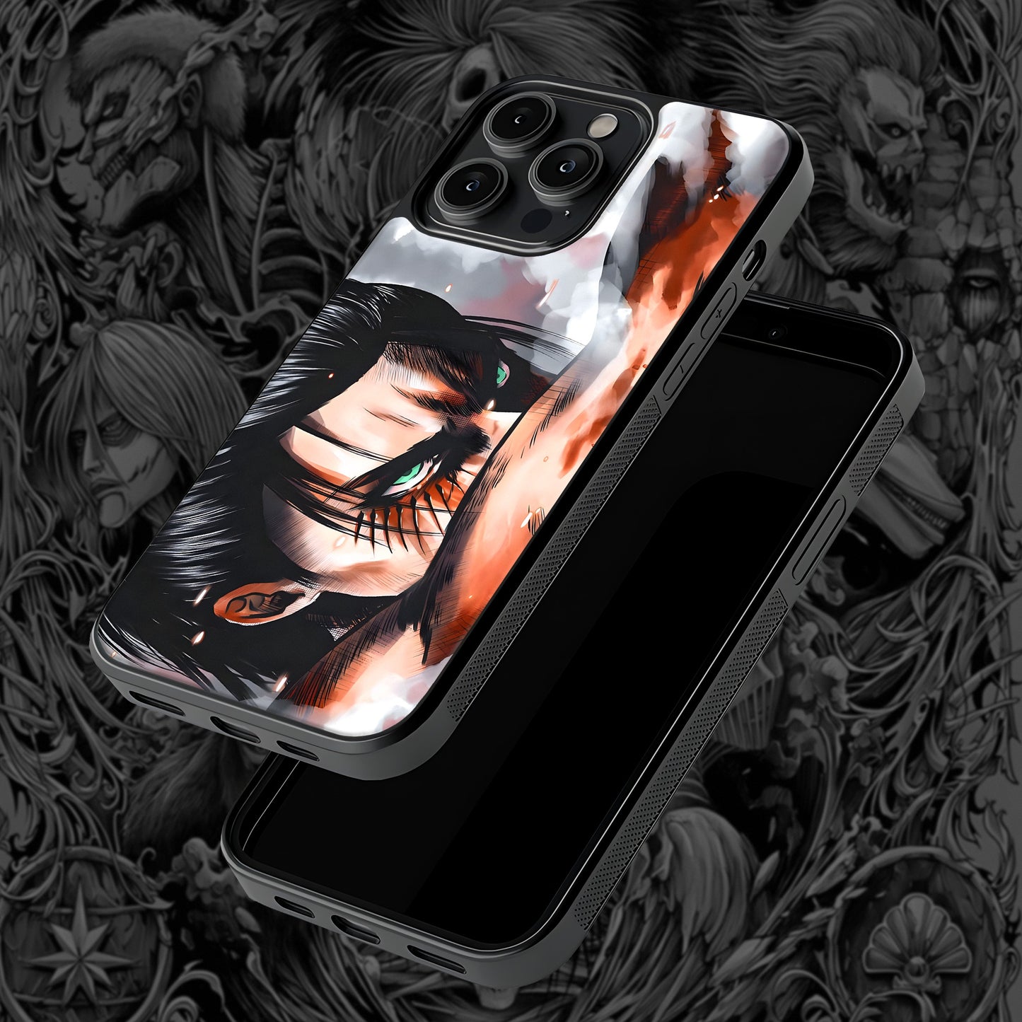 Eren Attack Titan Mobile Glass Case