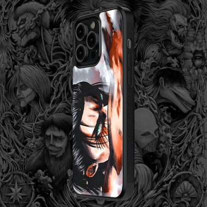 Eren Attack Titan Mobile Glass Case