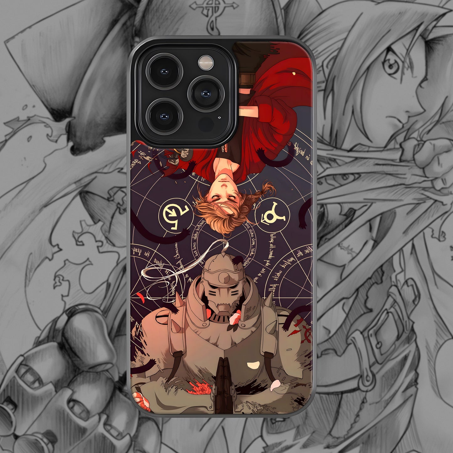 Fullmetal Alchemist1 Mobile Glass Case