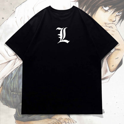 Death Note L Portrait Oversized Tee