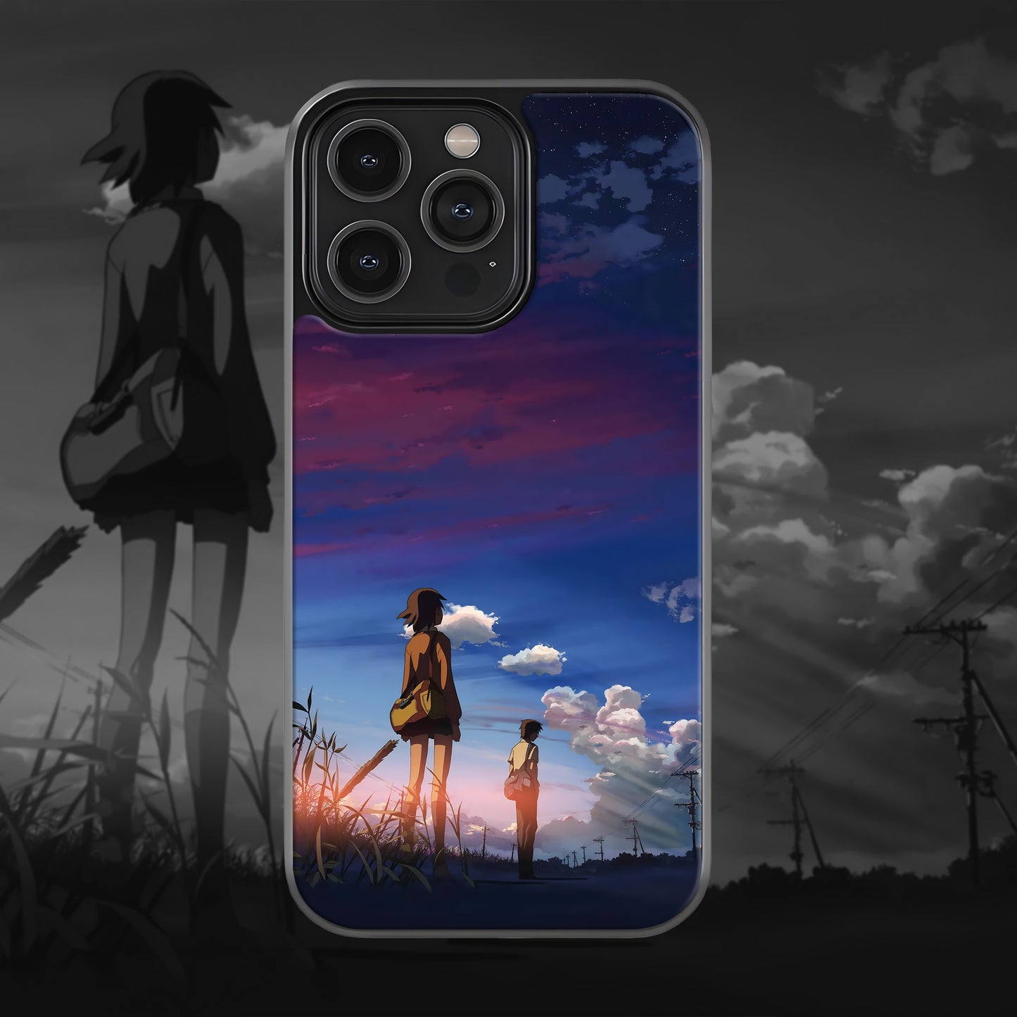 Makoto Shinkai Mobile Glass Case