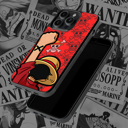 Luffy Mobile Glass Case