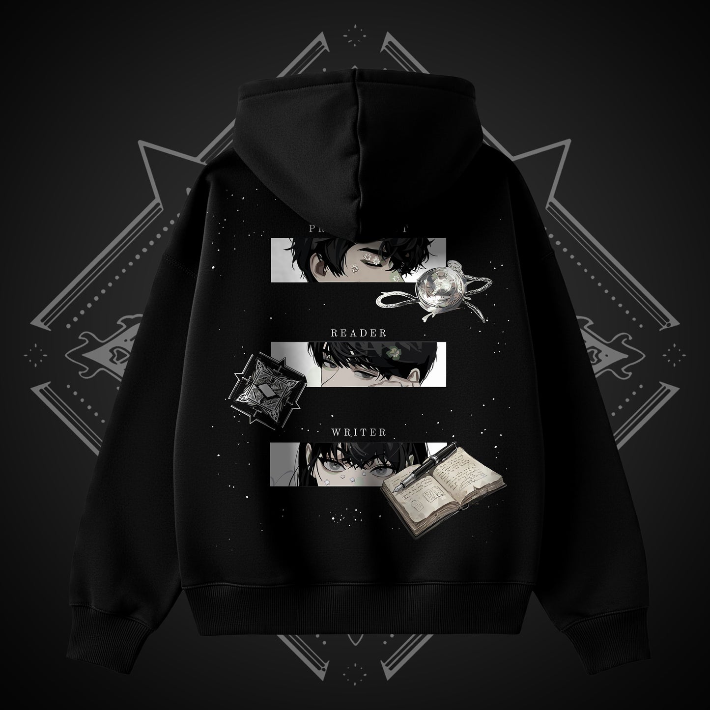 Reader. Writer. Protagonist. Hoodie