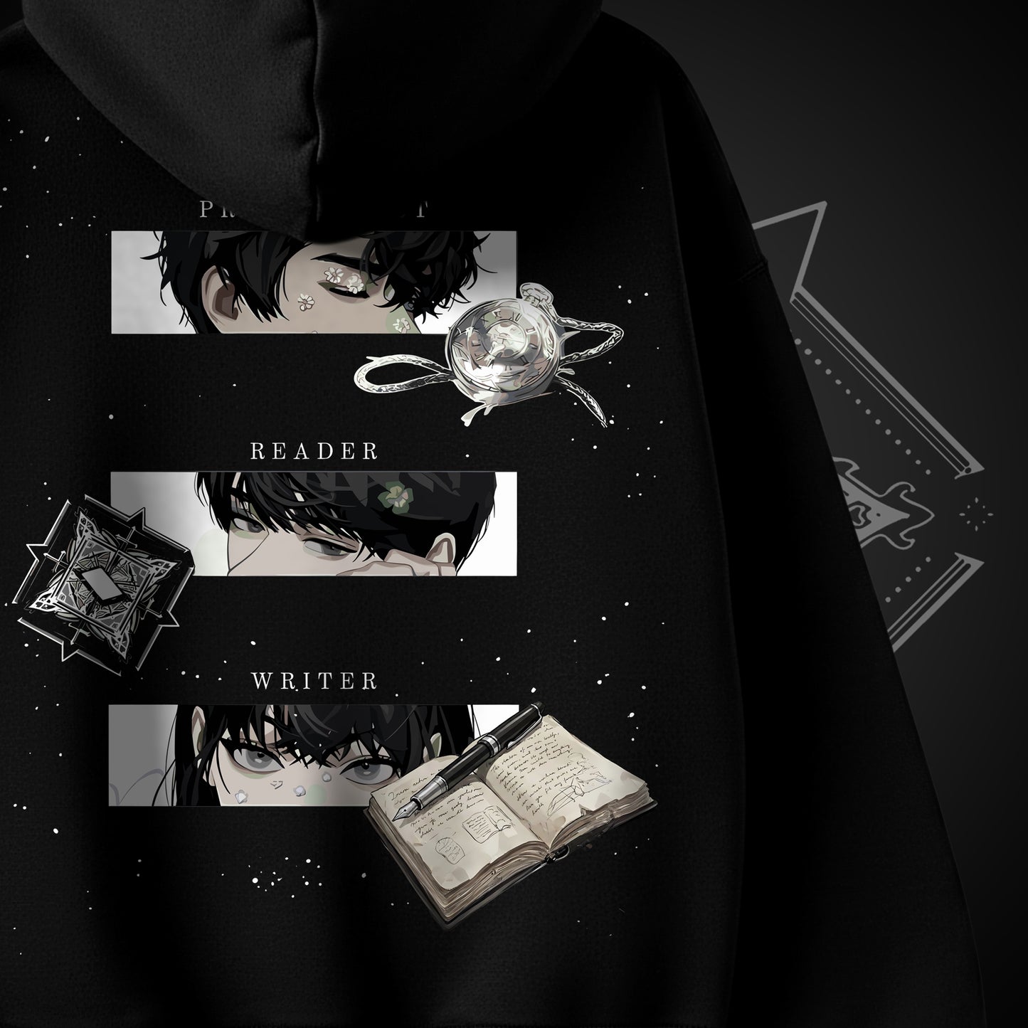 Reader. Writer. Protagonist. Hoodie