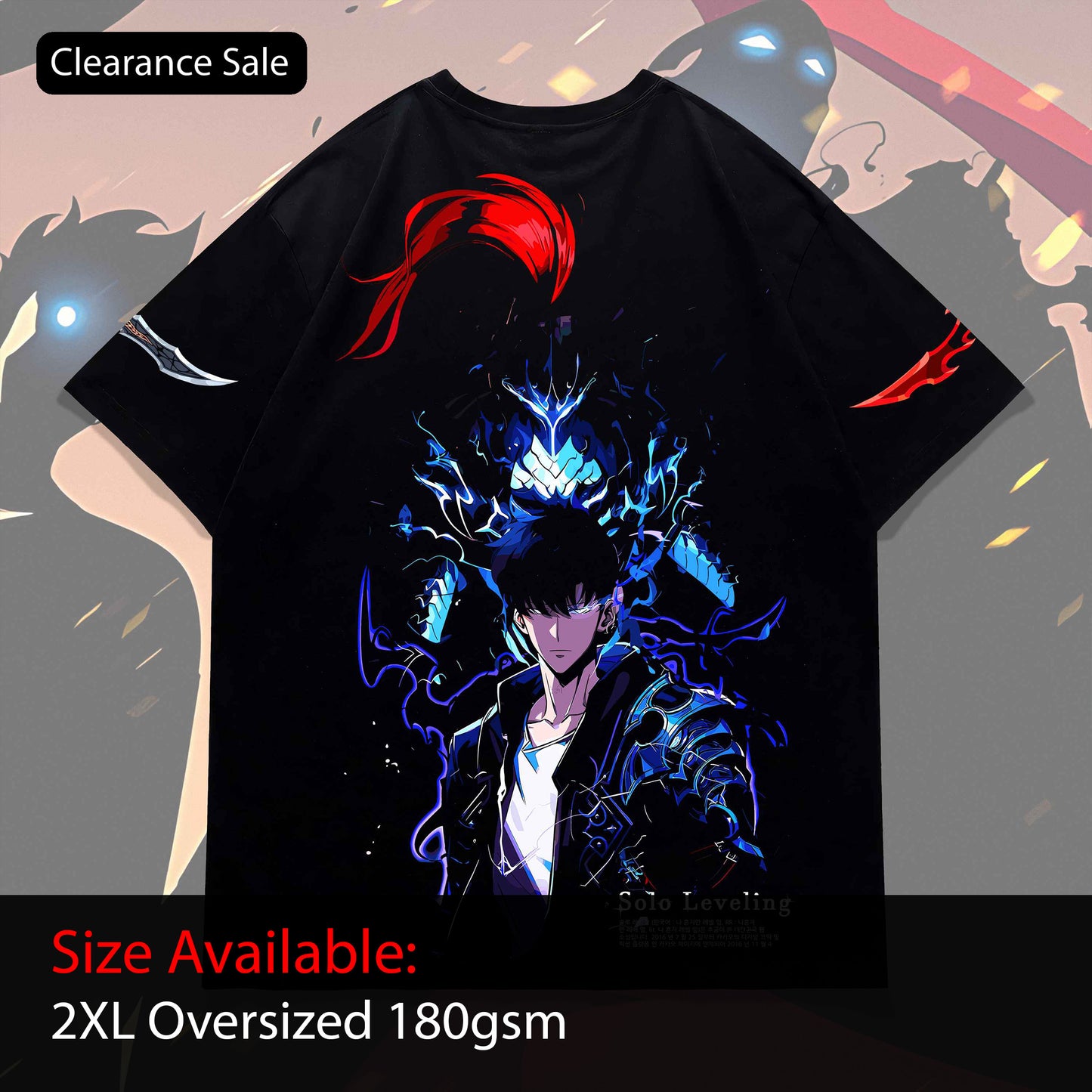 CS Solo Leveling Jinwoo & Igris Oversized Tee