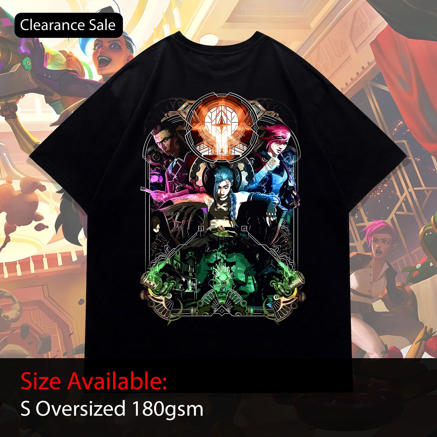 CS Arcane League Of Legends Oversized Tee
