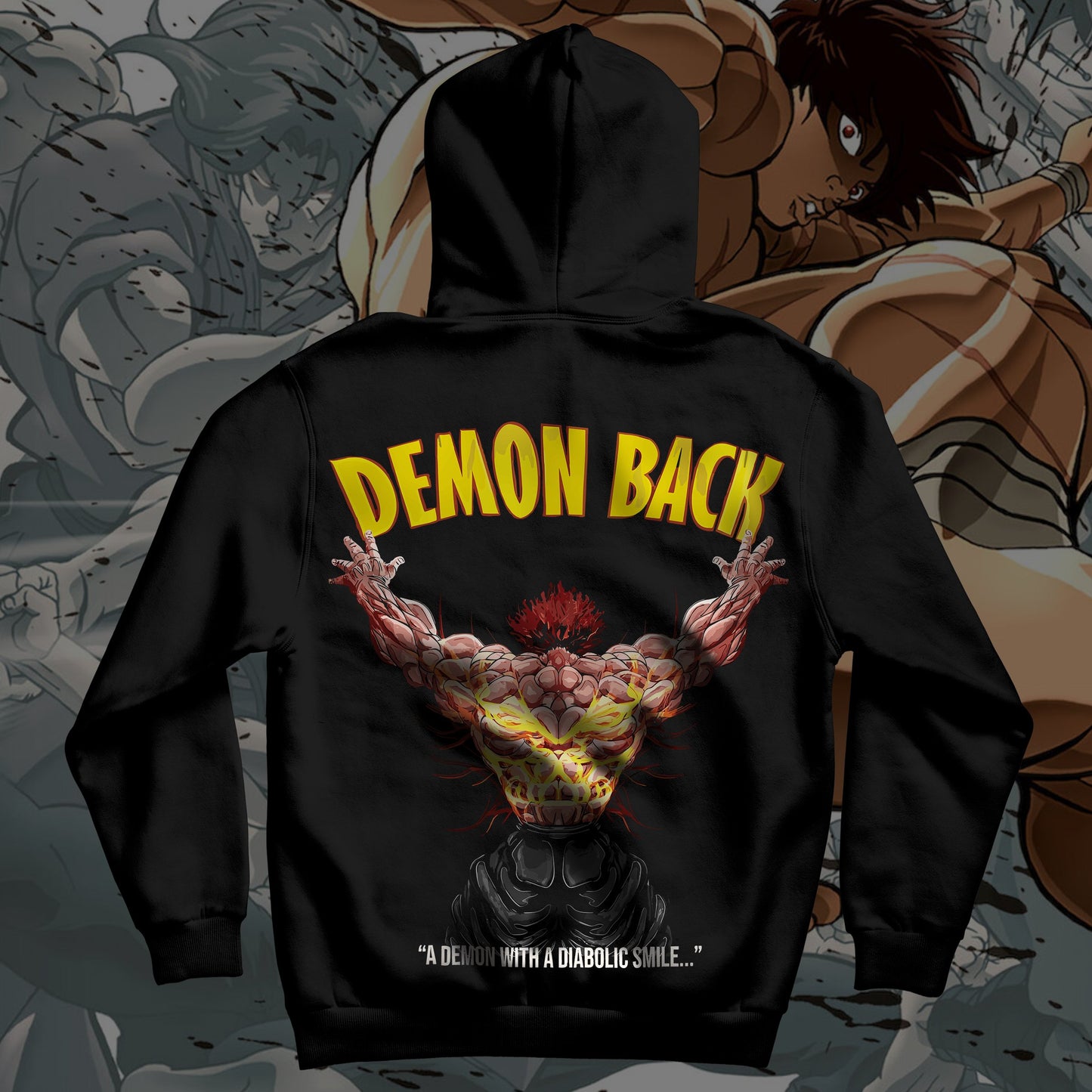 Baki Hanma Demon Back Hoodie