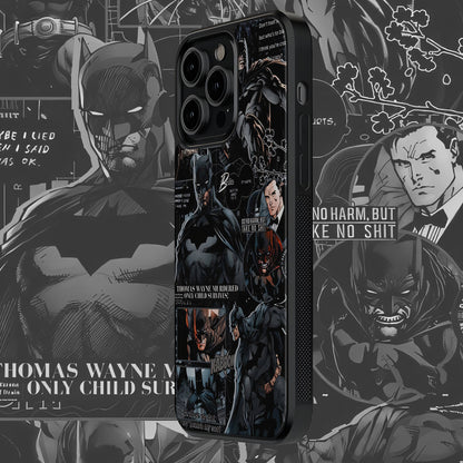 Batman Collage Mobile Glass Case