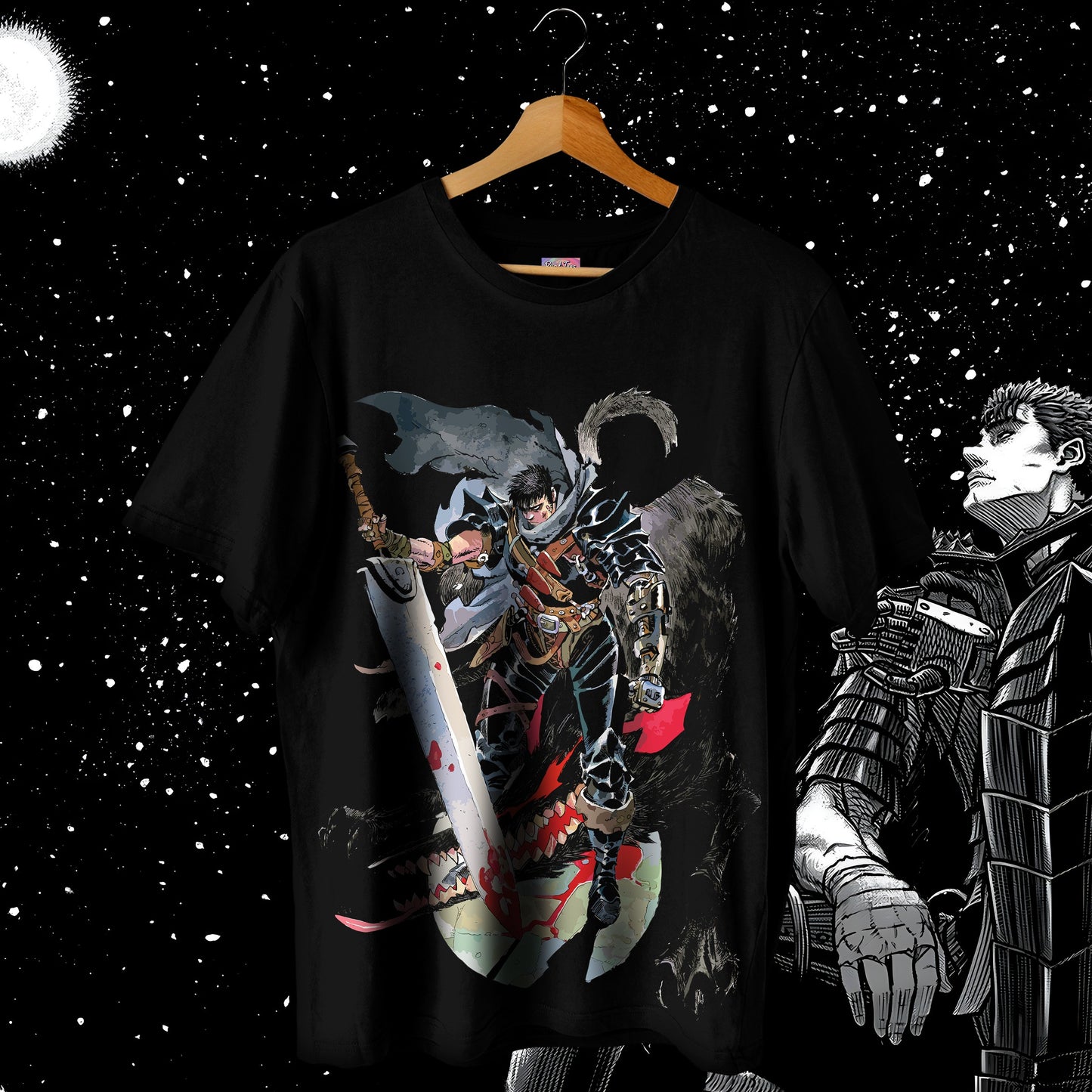 Berserk Black Armour Oversized Tee