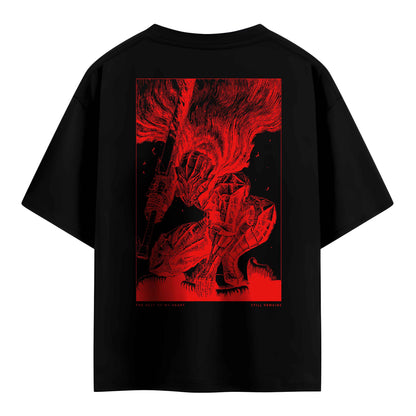 Blood & Steel – Guts Red Armour Tee 💀🔥