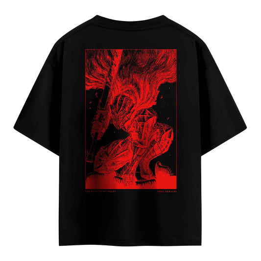 Blood & Steel – Guts Red Armour Tee 💀🔥