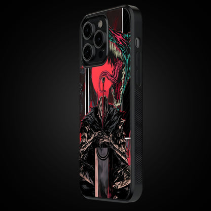The Black Swordsman Mobile Glass Case