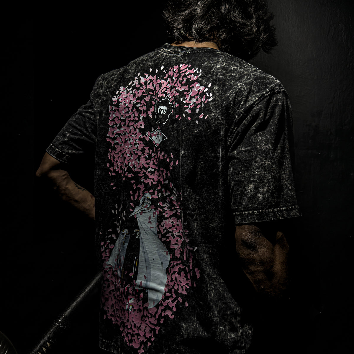 Byakuya Kuchiki "Petal Storm" Vintage Tee