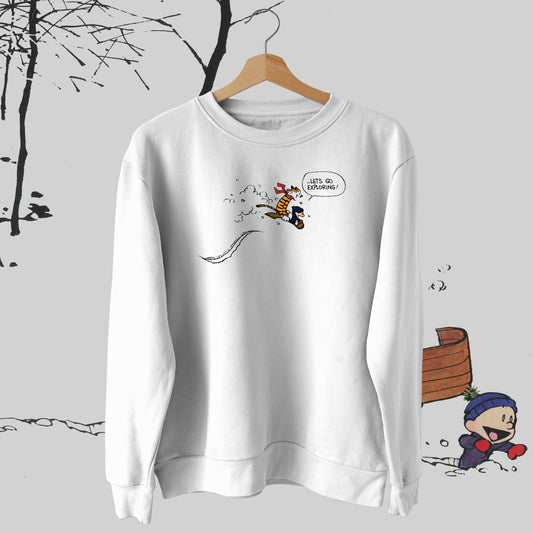 Calvin & Hobbes - Lets Go Exploring Sweatshirt