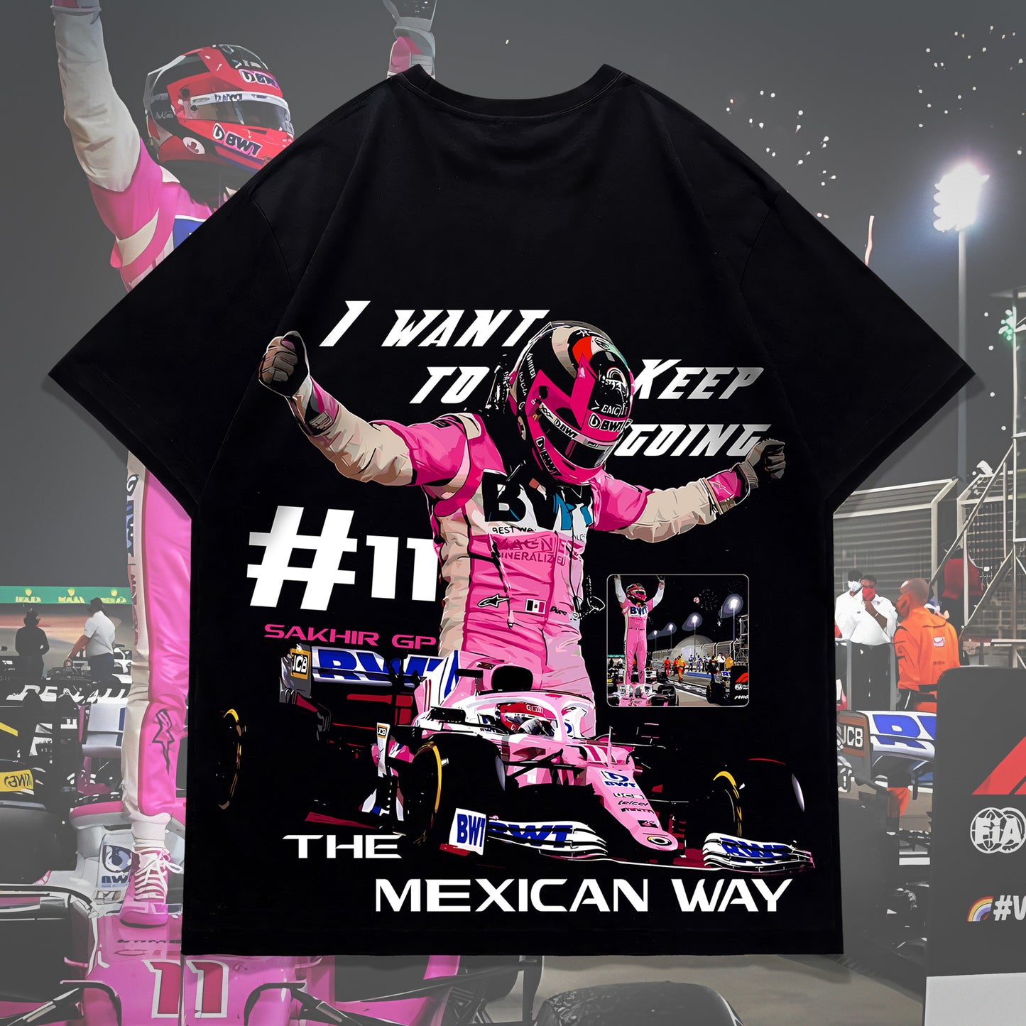 Sergio Pérez Sakhir GP 2020 Oversized Tee