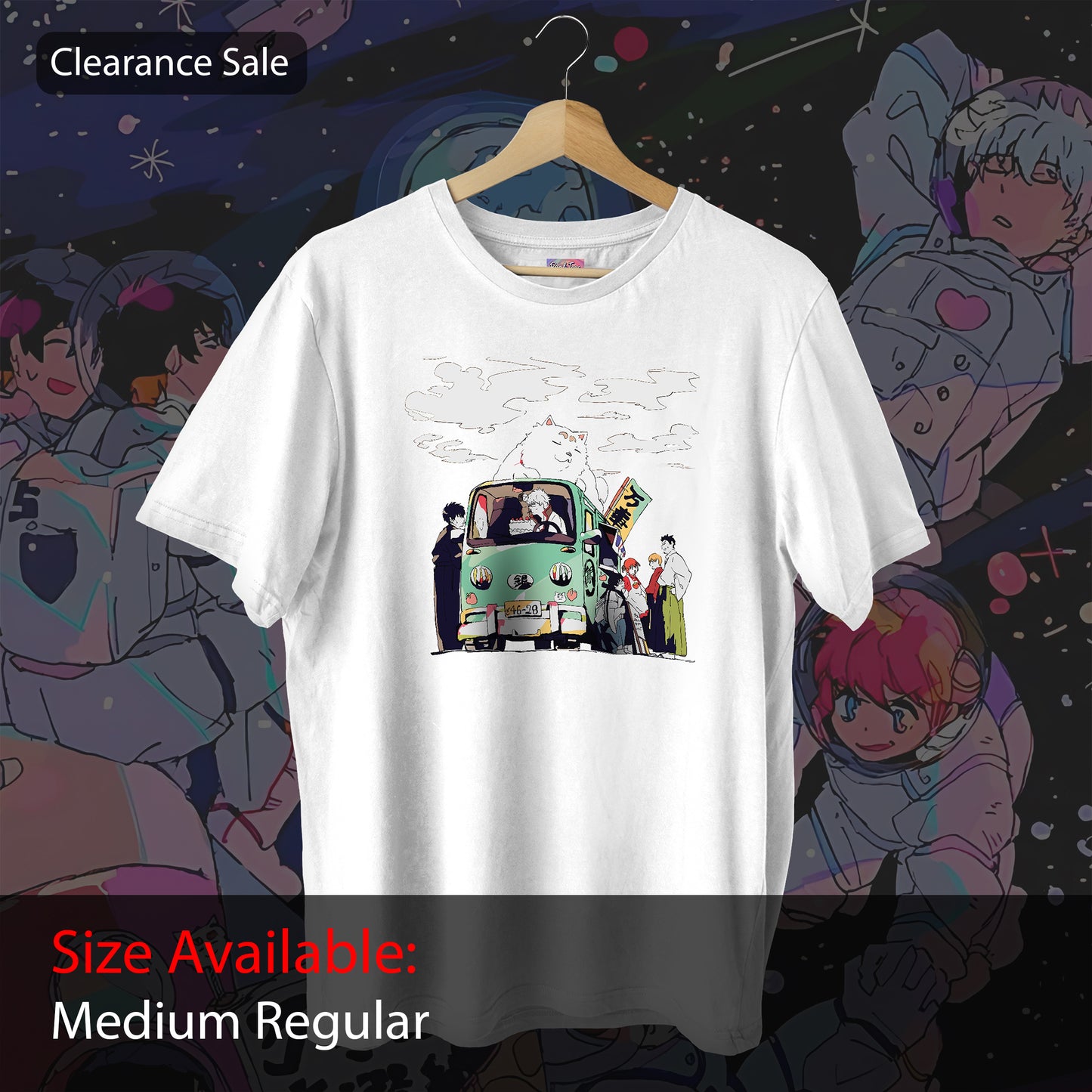 CS Gintama Odd Jobs Road Trip Tee