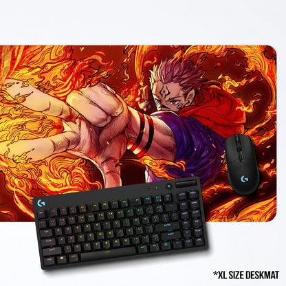 Sukuna Divine Flame Deskmat