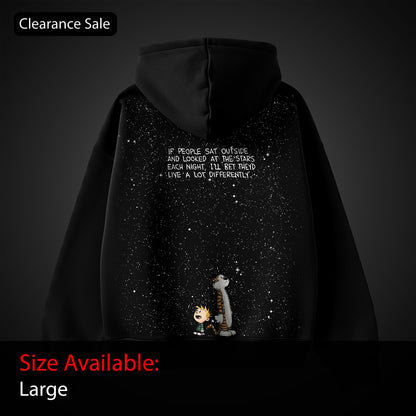 CS Calvin & Hobbes "Stars" Oversized Hoodie