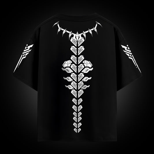 Cybernetic Spine – Techwear Oversized Tee