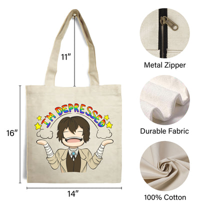 Dazai Depressed Tote Bag