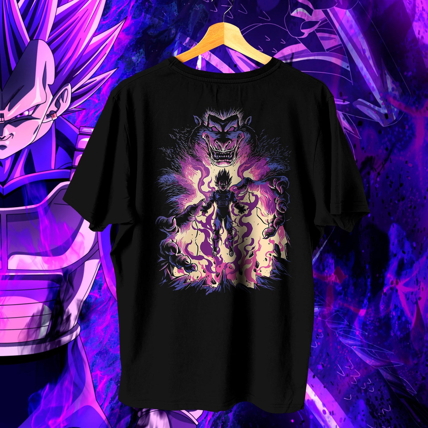 Vegeta Purple Monkey Oversized Tee