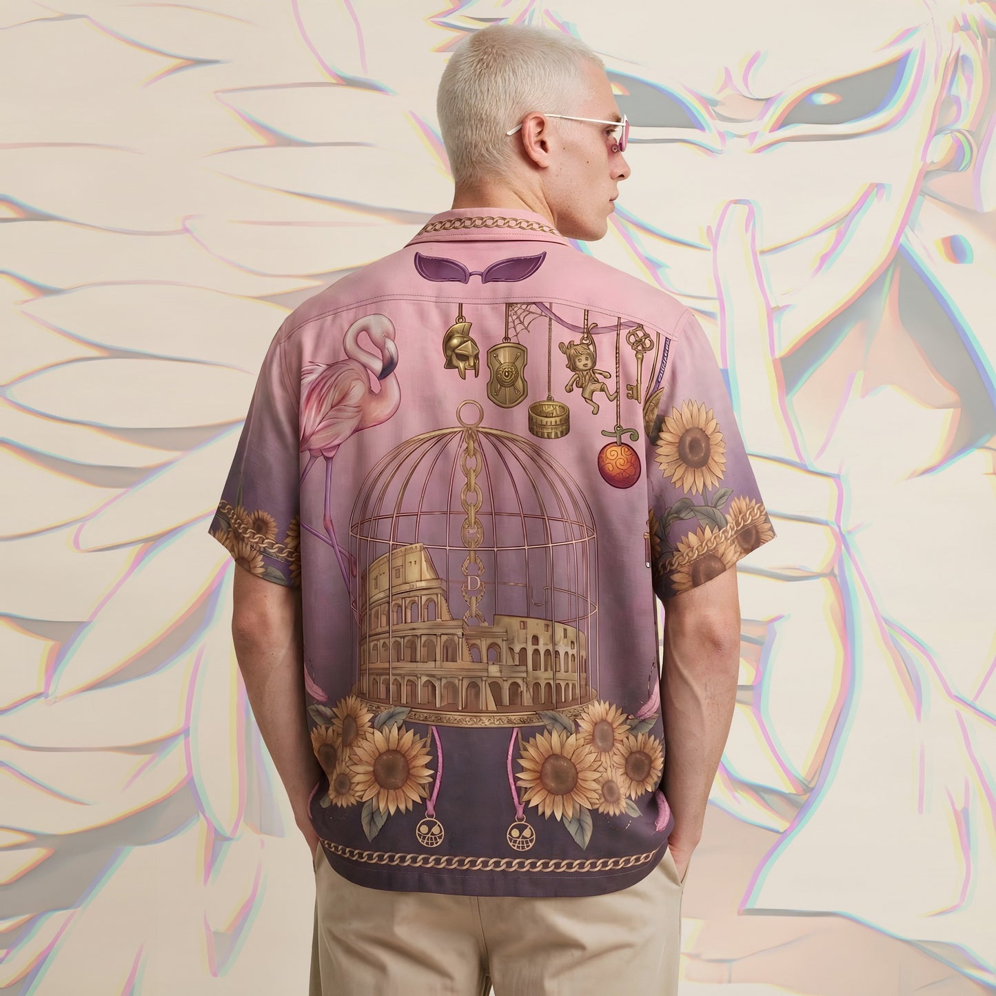Donquixote Doflamingo Birdcage Hawaiian Shirt