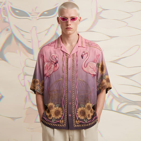 Donquixote Doflamingo Birdcage Hawaiian Shirt