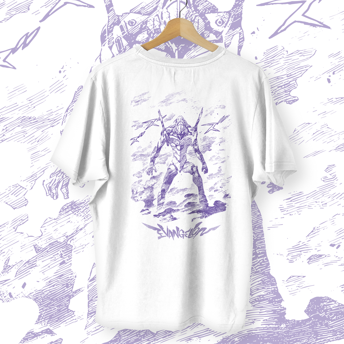 Eva01 Purple Oversized Tee