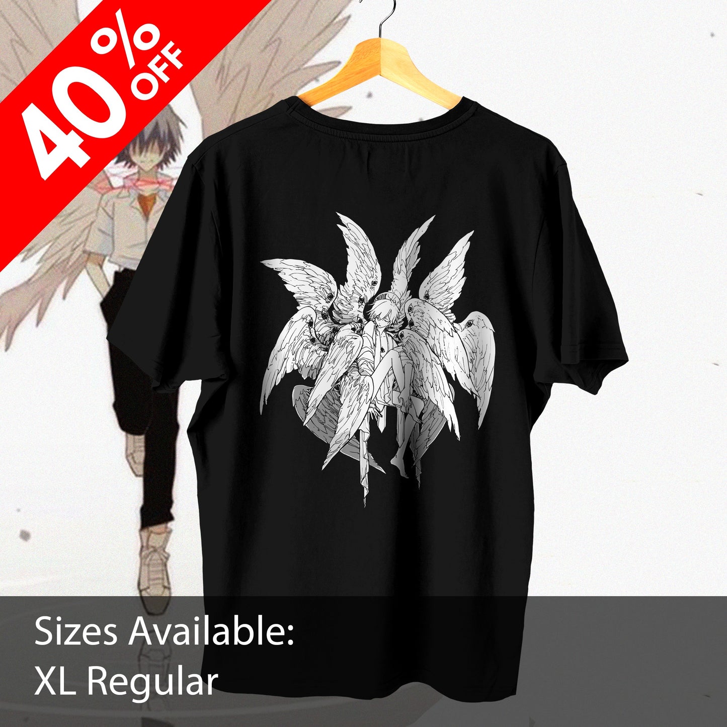 CS Evangelion White Wings Tee