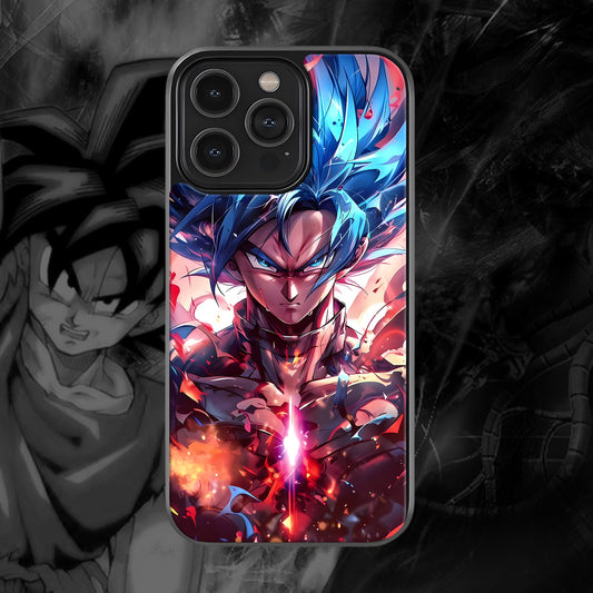 Goku Blue Mobile Glass Case