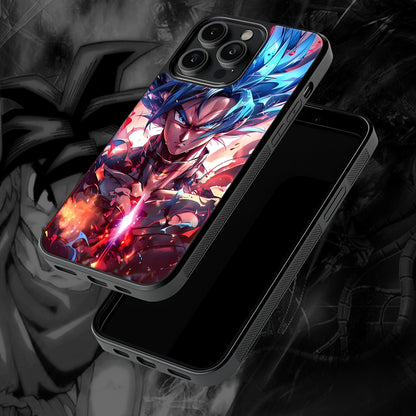 Goku Blue Mobile Glass Case