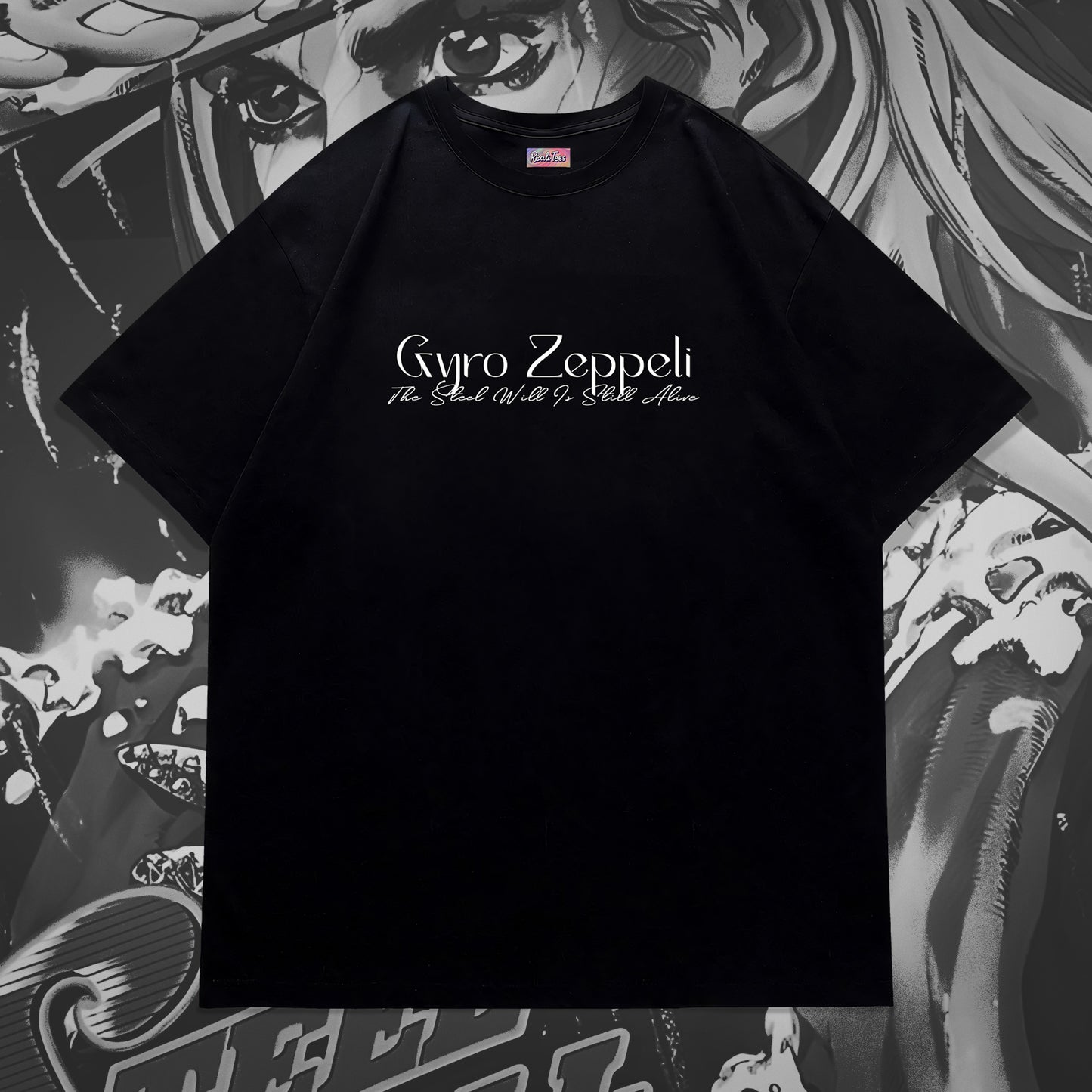 Gyro Zeppeli Steel Ball Run Floral Tee