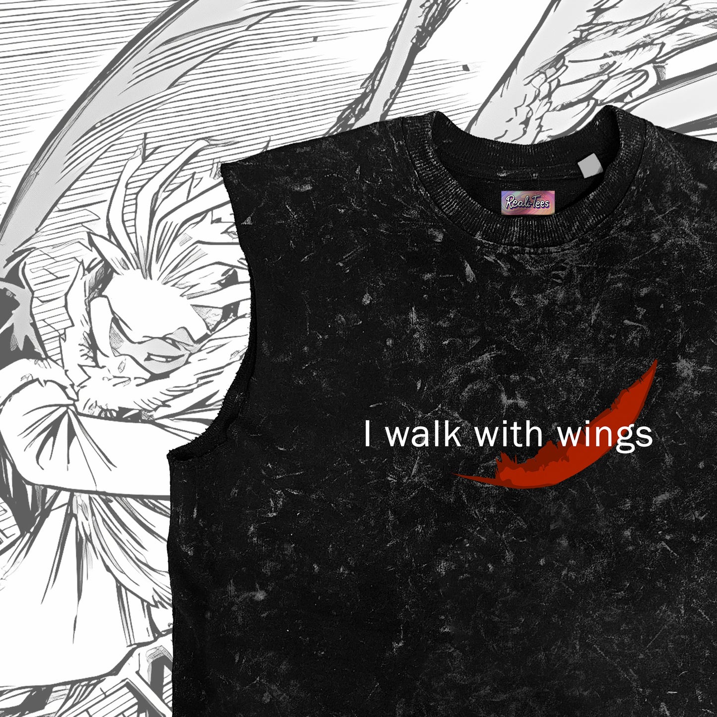 Hawks – I Walk With Wings Vintage Vest