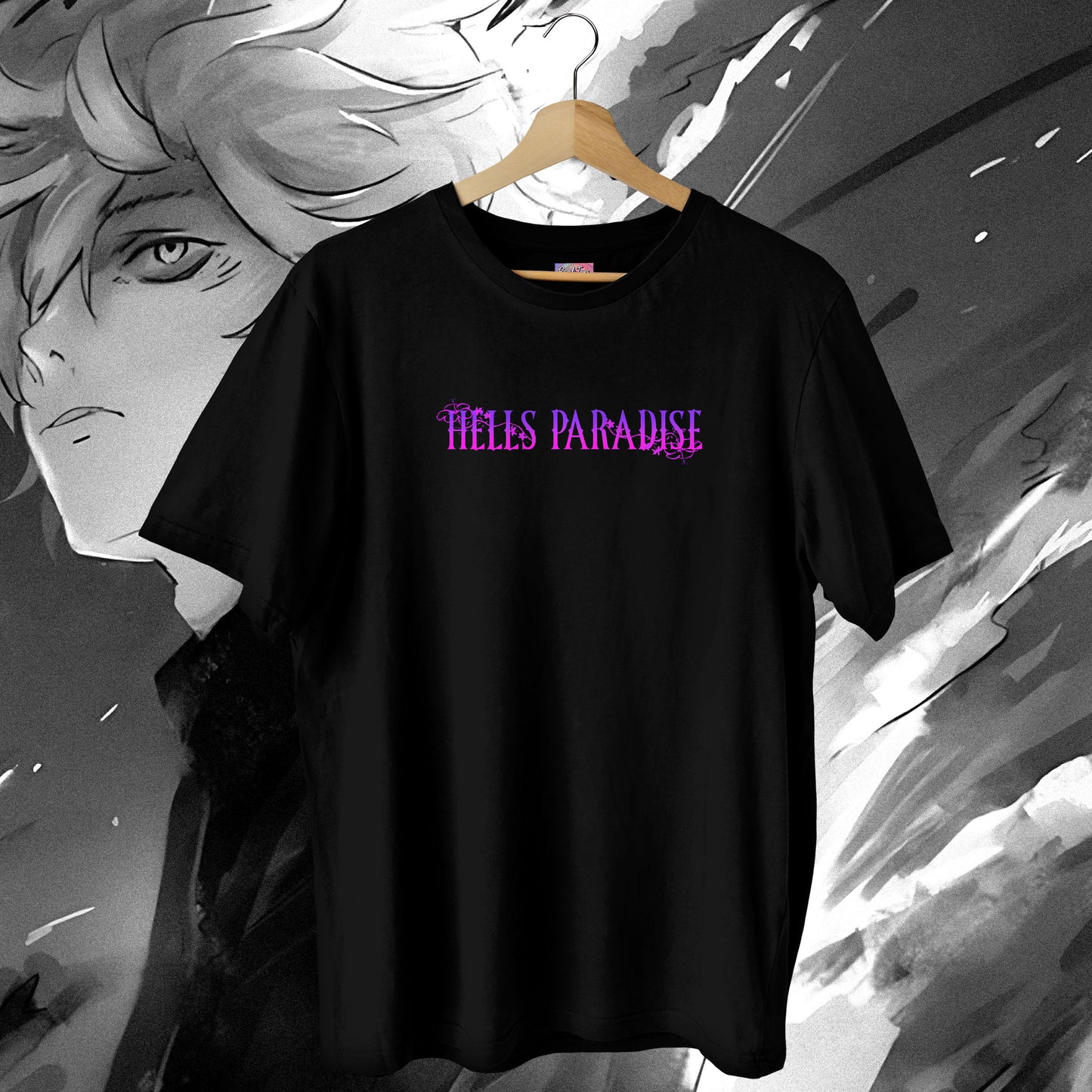 Hell's Paradise Gabimaru Purple Hollow Tee