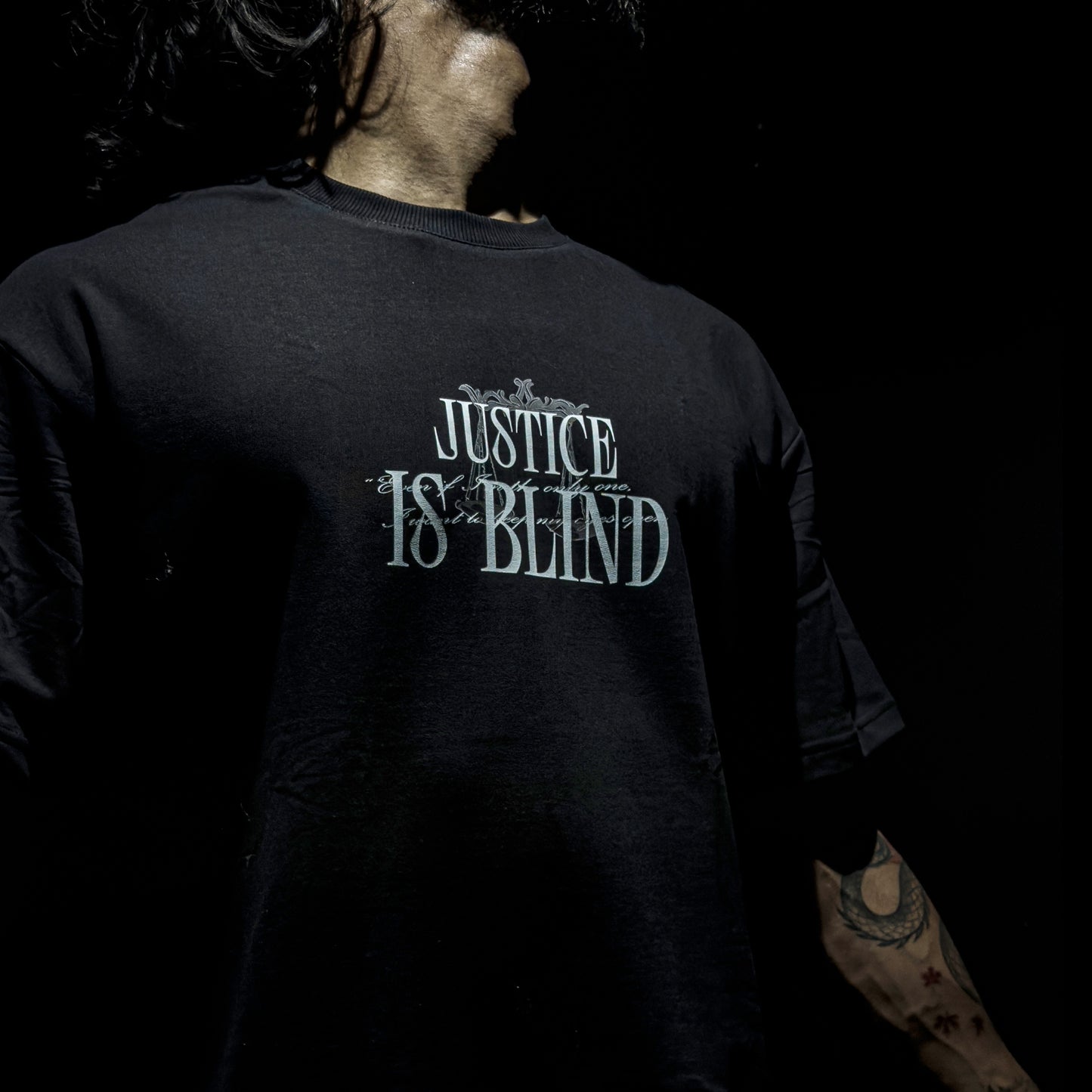 Higuruma "Justice is Blind" Oversized Tee