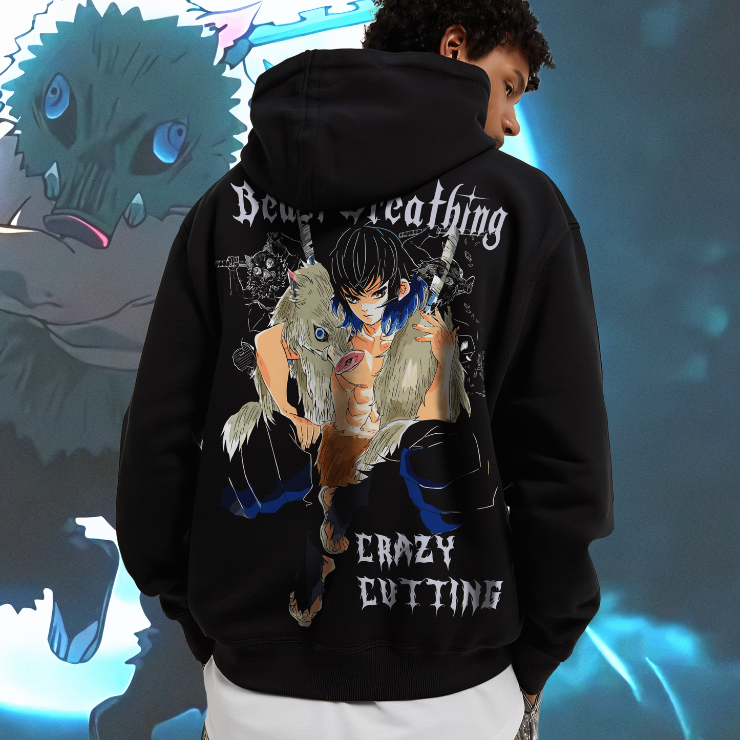 Inosuke "King of the Mountains" Oversized Hoodie