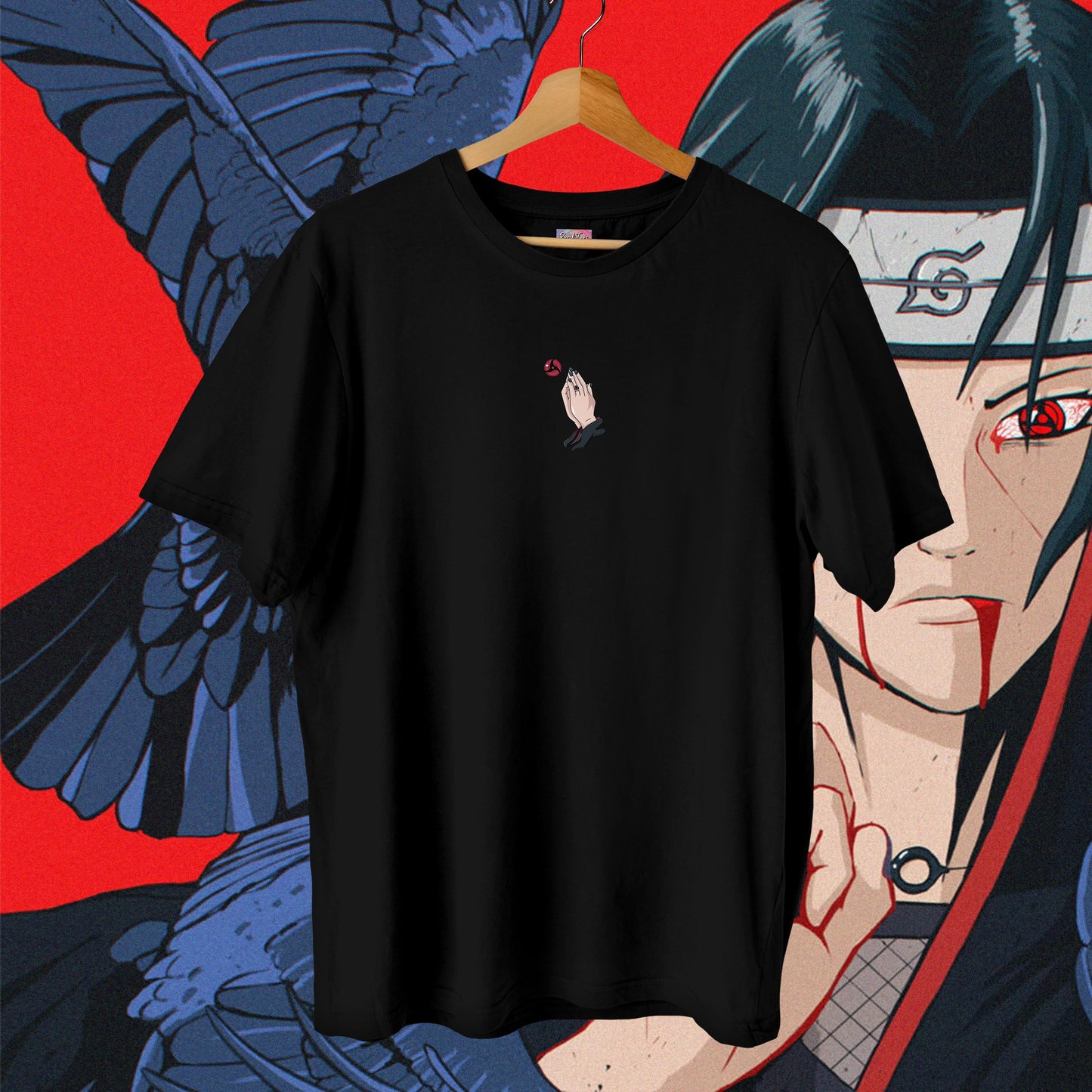 Itachi Flowers Oversized Tee