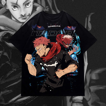 Itadori "Sparks O' Black" Oversized Tee